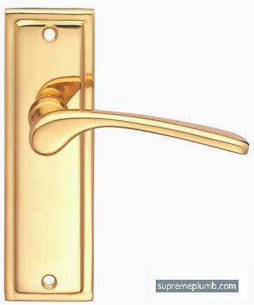 Roma Lever Latch Polished Brass